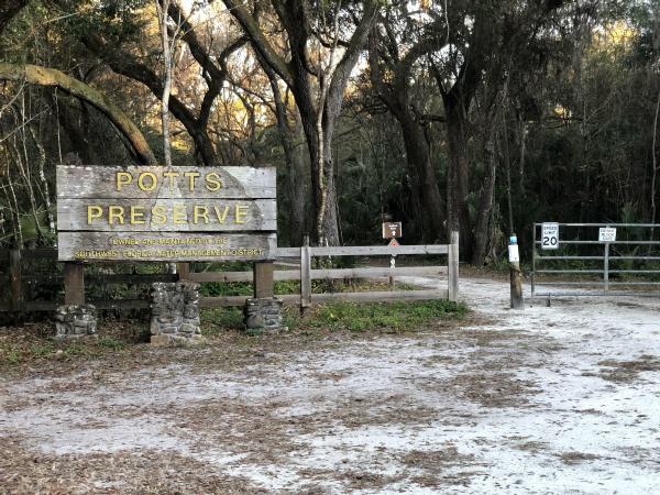 Potts Preserve Sign