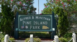 Pine Island Park sign
