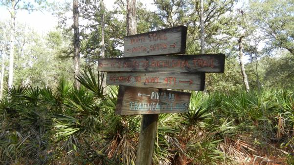 Florida National Scenic Trail sign